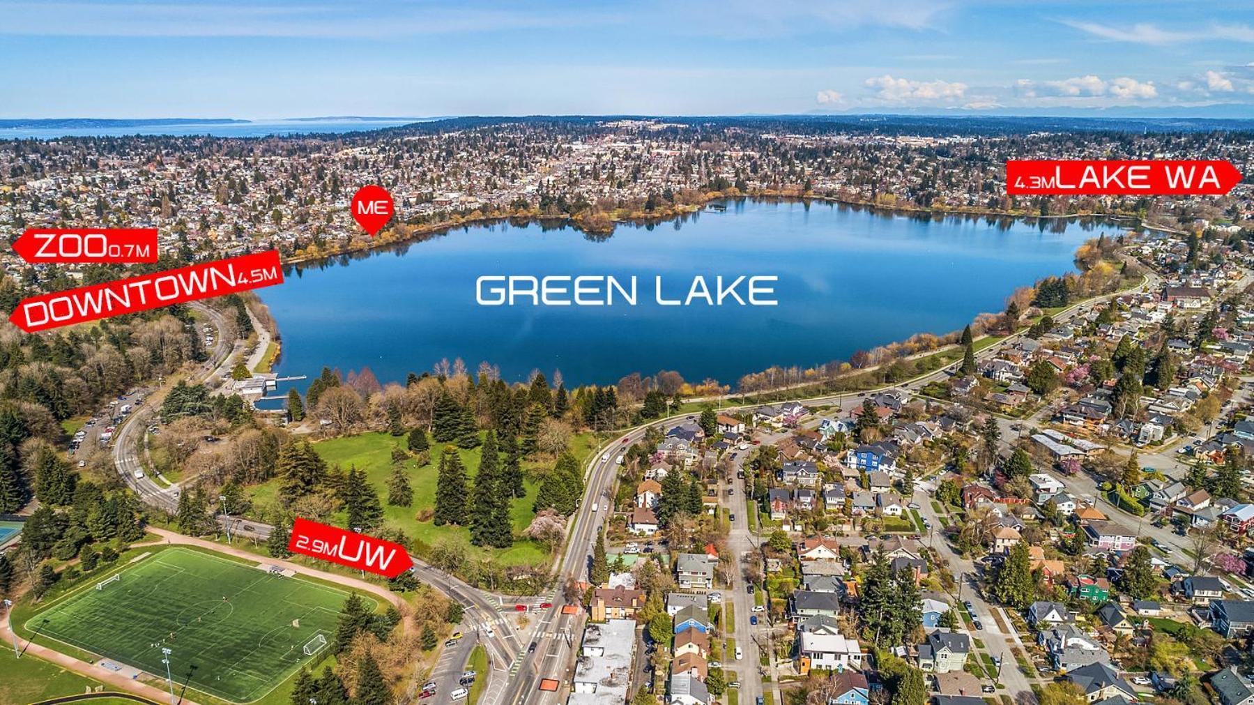 Green Lake 1St Line Home D Full Modern Remodeled Seattle Luaran gambar